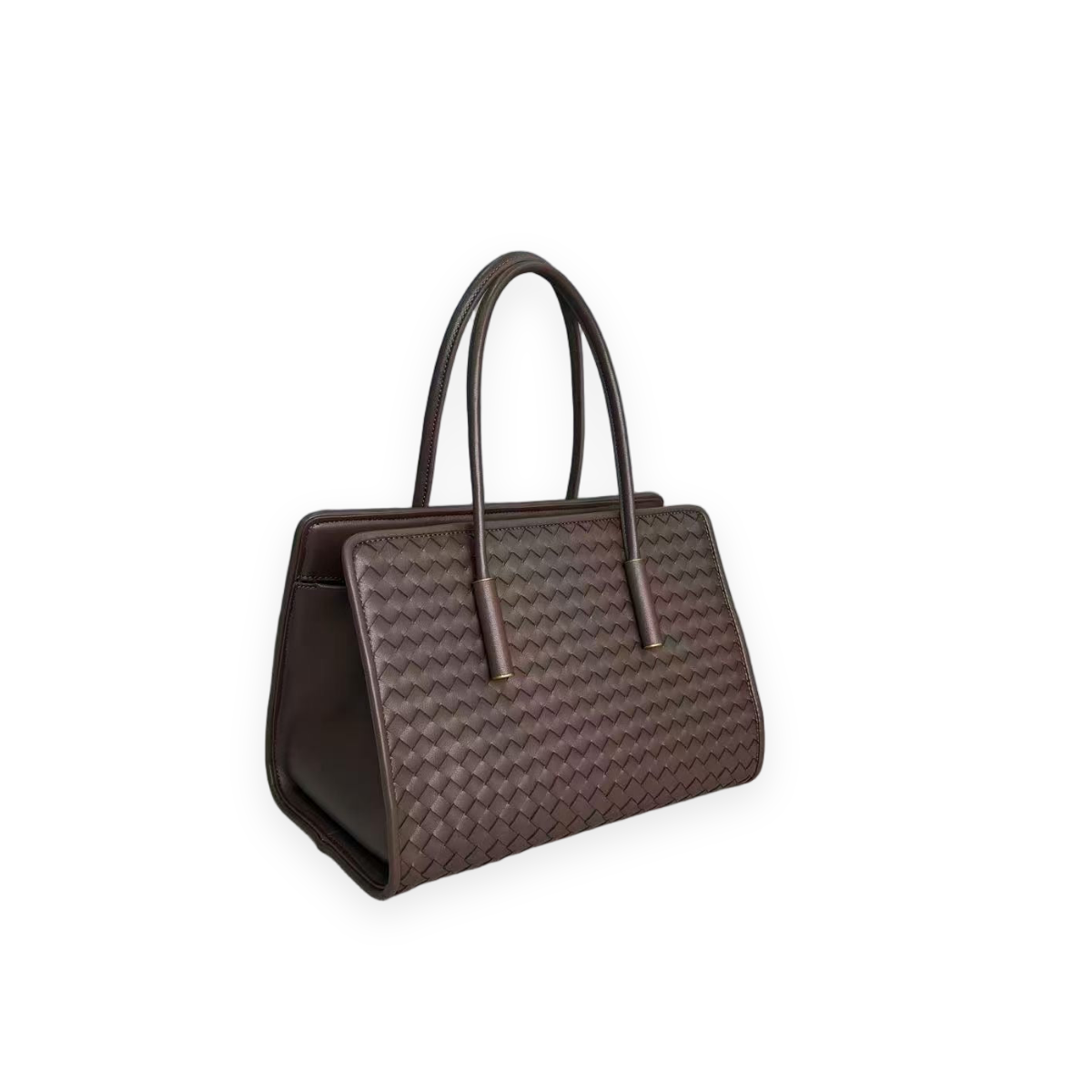 Woven Calfskin Frame Tote