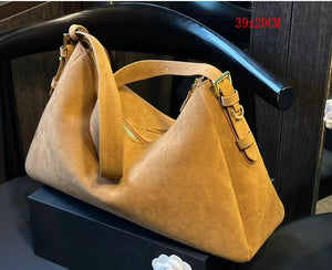 Suede Leather Crossbody Bag