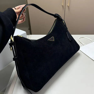 Suede Leather Crossbody Bag