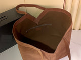 Suede Everyday Cowhide Leather Tote Bag