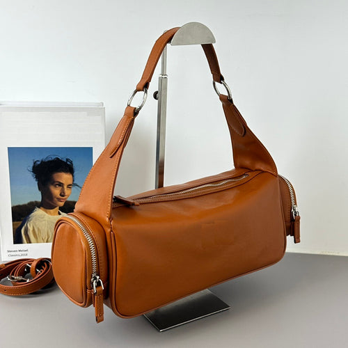 Elegant Cowhide Leather Shoulder Bag