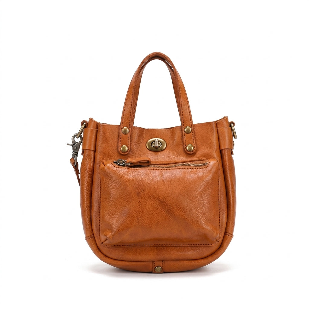Mini Leather Top Handle Bag