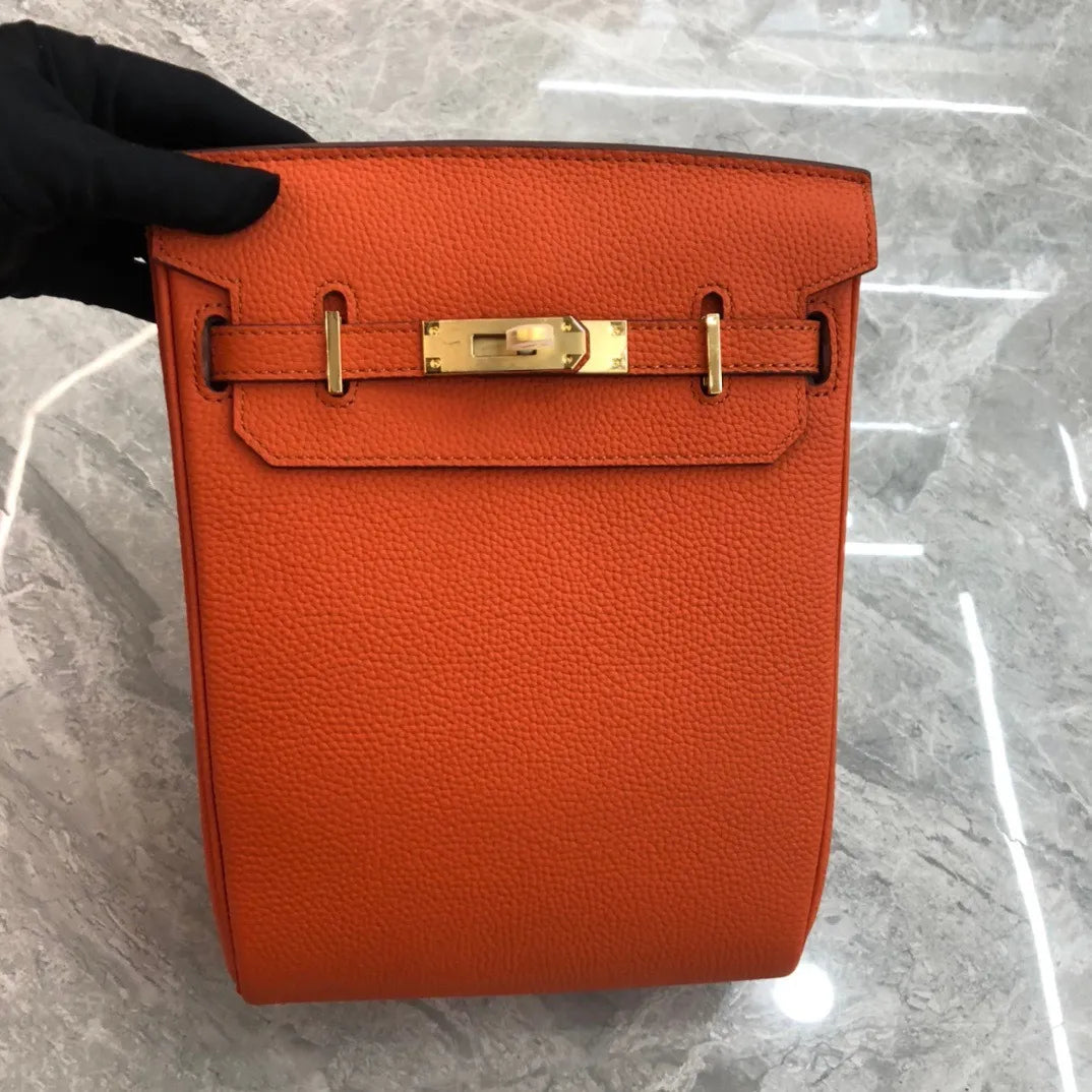 H - A Dos Bag - Calfskin Leather
