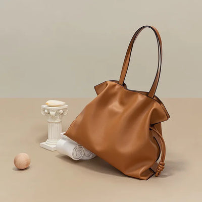Drawstring Pouch - Calfskin Leather