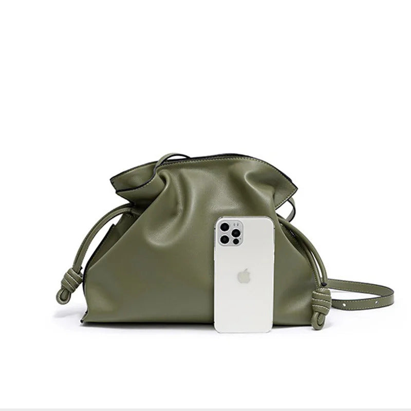Drawstring Pouch - Calfskin Leather