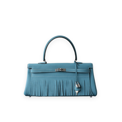 Tassel Leather Top Handle Bag