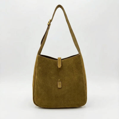 Suede Leather Hobo Bag