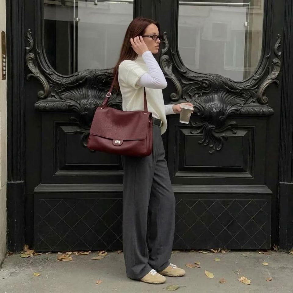 The Everyday Messenger Bag - Grained Calfskin