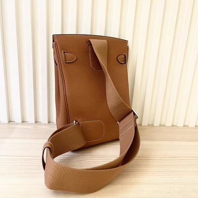 Sophisticated Cowhide Leather Shoulder Bag