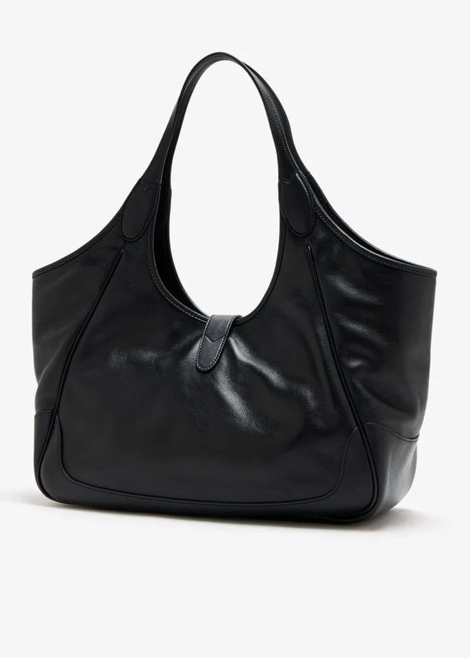 Push Lock Hobo Tote Bag