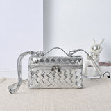Metallic Woven Vanity Bag