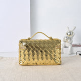 Metallic Woven Vanity Bag