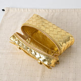 Metallic Woven Vanity Bag