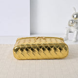 Metallic Woven Vanity Bag