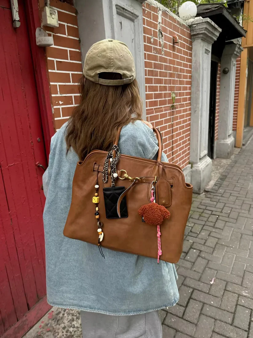 Leather Tote Bag - Nappa Leather