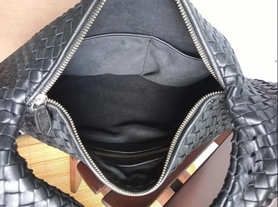 Handwoven Hop Bag - Calfskin Leather