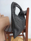 Handwoven Hop Bag - Calfskin Leather