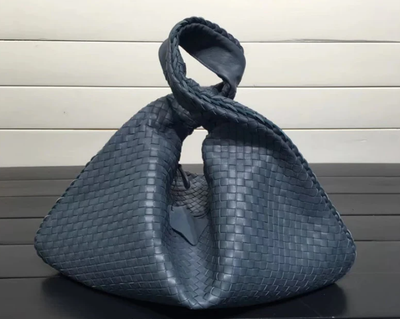 Woven Leather Large Hobo Bag